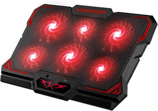 ICE COOREL Laptop Cooling Pad with 6 Cooling Fans, Cooling Pad for Laptop Fan - Image 2